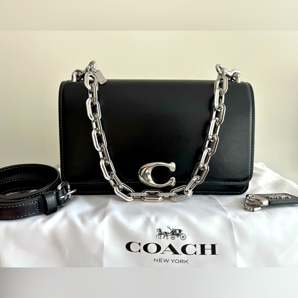Coach Bandit Shoulder Bag Black w/ Silver Hardware